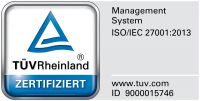 Die IBH IT-Service GmbH ist nach der ISO/IEC 27001:2013 vom TÜV Rheinland zertifiziert.
