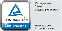 ISO/IEC 27001:2013 Zertifizierung vom TÜV Rheinland Die IBH IT-Service GmbH ist nach der ISO/IEC 27001:2013 vom TÜV Rheinland zertifiziert.