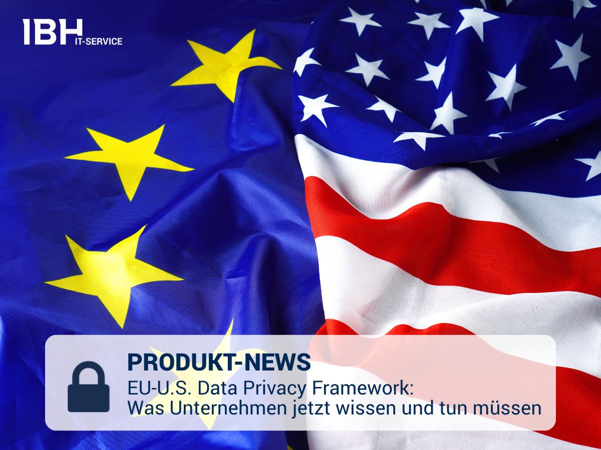 EU- und US-Flagge Data Privacy Framework