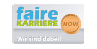 Logo von faire Karriere. Wir sind dabei!