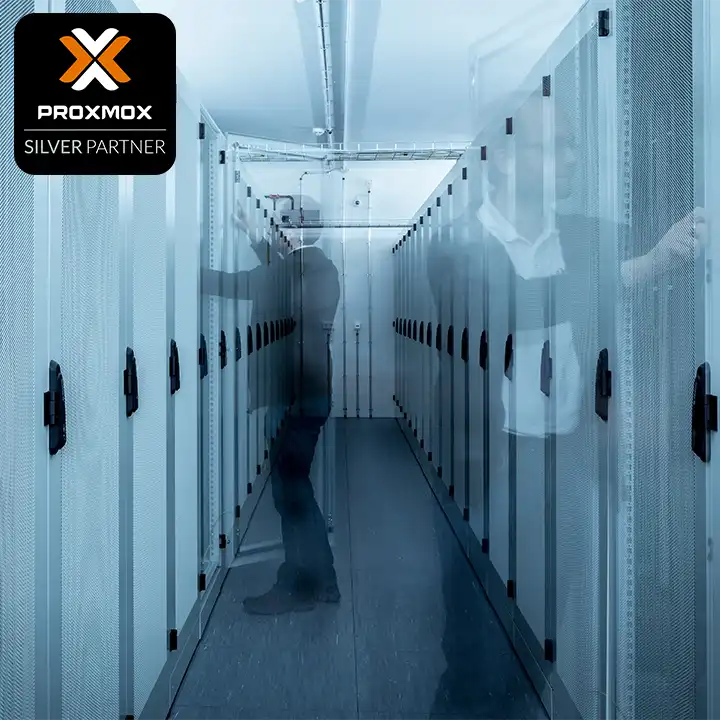 Proxmox Virtualisierung durch IBH connect im Rechenzentrum Dresden. Offizieller Proxmox Silber Partner