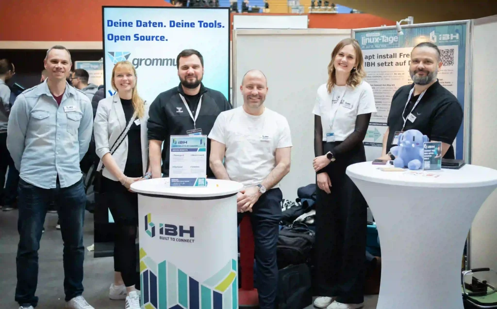IBH connect Team auf der Linuxmesse